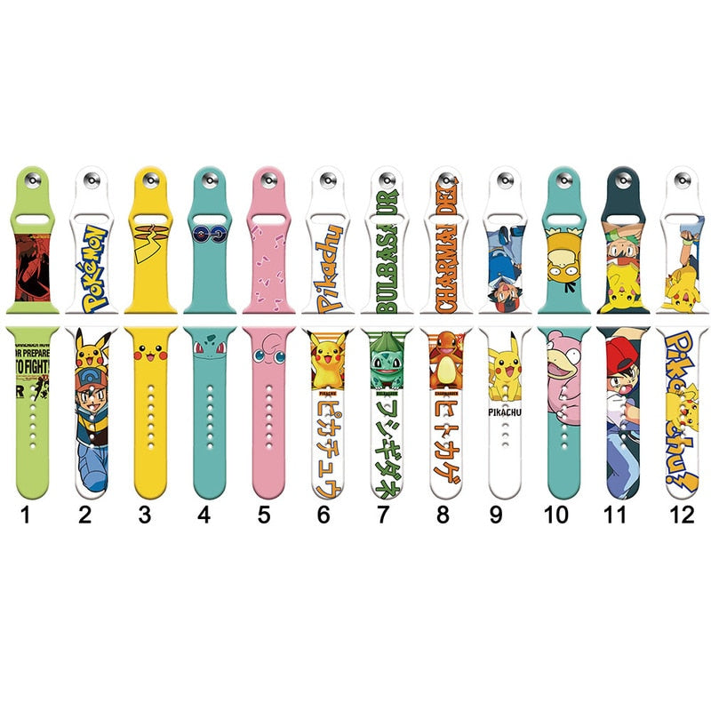 Pulseira Pokemon (12 Cores) - Iwo Oficial